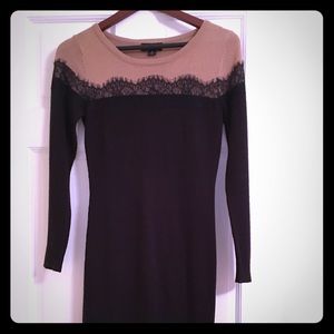 AB Studio women’s camel blk sweater dress XS